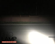 Обзор ультратонкой балки дальнего света на 72 Ватта, как она светит в ночи