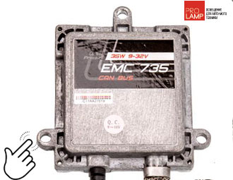 Блок розжига ксенона Optima Premium EMC-735 Slim. Блок с тонким корпусом и с обманным модулем CAN