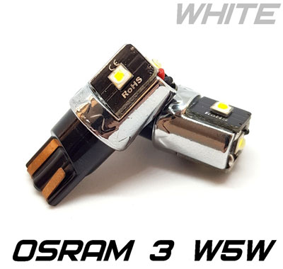 Светодиодные лампы Optima Premium W5W (T10) Osram Chip 3 CAN 5100K