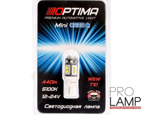 Светодиодные лампы Optima Premium W5W, W16W (T10) 50W 5100K — Optima Premium w5w 50w 2