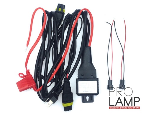 Проводка  герметичная би-ксеноновая с реле 12V на обе стороны