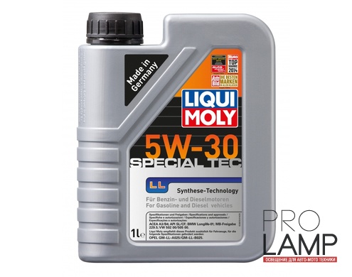 LIQUI MOLY Special Tec LL 5W-30 — НС-синтетическое моторное масло 1 л.