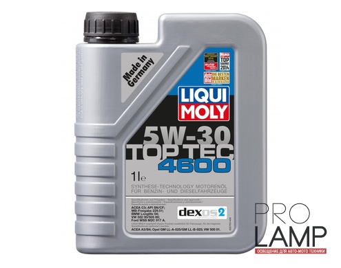 LIQUI MOLY Top Tec 4600 5W-30 — НС-синтетическое моторное масло 1 л.