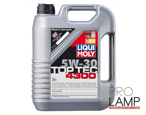 LIQUI MOLY Top Tec 4300 5W-30 — НС-синтетическое моторное масло 5 л.