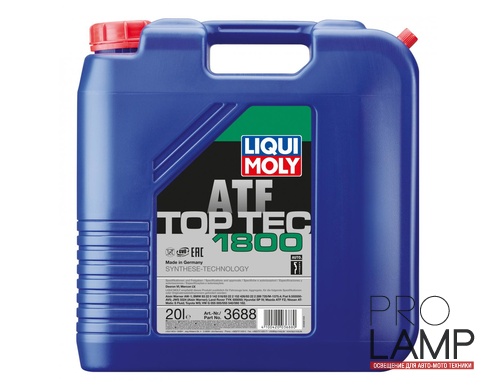 LIQUI MOLY Top Tec ATF 1800 — НС-синтетическое трансмиссионное масло для АКПП 20 л.
