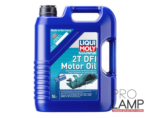 LIQUI MOLY Marine 2T DFI Motor Oil - Полусинтетическое моторное масло для водной техники, 5л