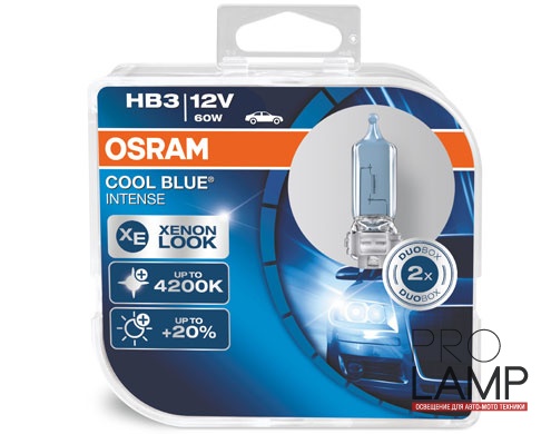 Галогеновые лампы Osram Cool Blue Intense НВ3 - 9005CBI-HCB — COOL BLUE INTENSE HB3 69005CBI 1