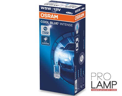 Галогеновые лампы Osram Cool Blue Intense W5W - 2825HCBI-S (10 шт.) — COOL BLUE INTENSE W5W 2825HCBI 1
