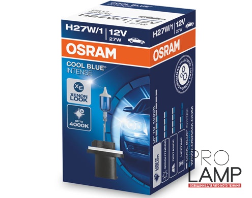 Галогеновые лампы Osram Cool Blue Intense H27/1W - 880CBI