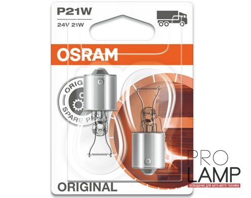 Галогеновые лампы Osram Original Line 24V, P21W - 7511-02B