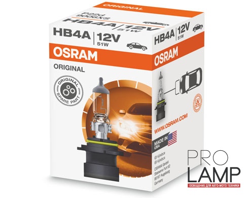 Галогеновые лампы Osram Original Line HB4A - 9006XS