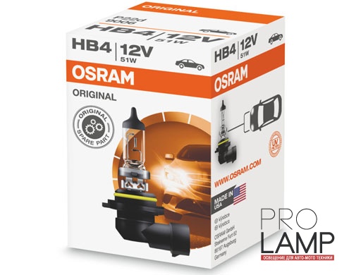 Галогеновые лампы Osram Original Line HB4 - 9006