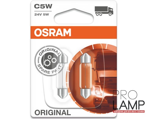 Галогеновые лампы Osram Original Line 24V, 5Вт, 36мм - 6423-02B