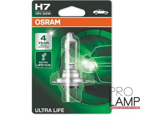Галогеновые лампы Osram Ultra Life H7 - 64210ULT-01B