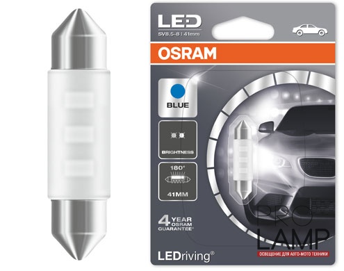 Светодиодные лампы Osram Standard Blue C5W - 6441BL-01B (1 шт.) — Osram LEDriving STANDARD RETROFIT 6441BL 1