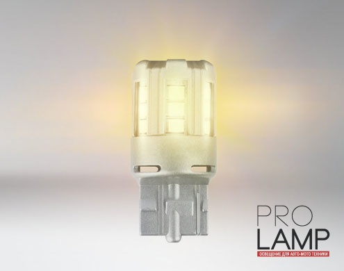 Светодиодные лампы Osram Standart Amber W21W - 7705YE-02B (2шт.)