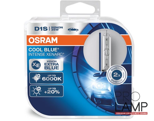 Штатные ксеноновые лампы D1S. Osram Cool Blue Intense (+20%) - 66140CBI-HCB