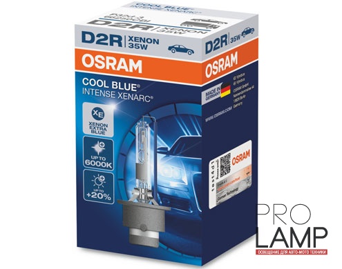Штатные ксеноновые лампы D2R. Osram Cool Blue Intense (+20%) - 66250CBI
