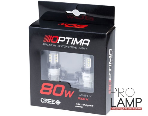 Светодиодные лампы Optima Premium W21W - 7440 — op 7440 80w 4 glav 31