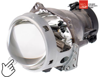 Биксеноновая линза Hella 5R-Top Quality 3.0". Круглый модуль под ксеноновую лампу D1S или D2S, 3 дюйма без бленды. Улучшенная версия биксенонового модуля Hella 3R